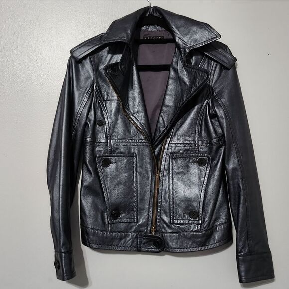 Theory Leather Jacket Size 2 - Picture 7 of 11